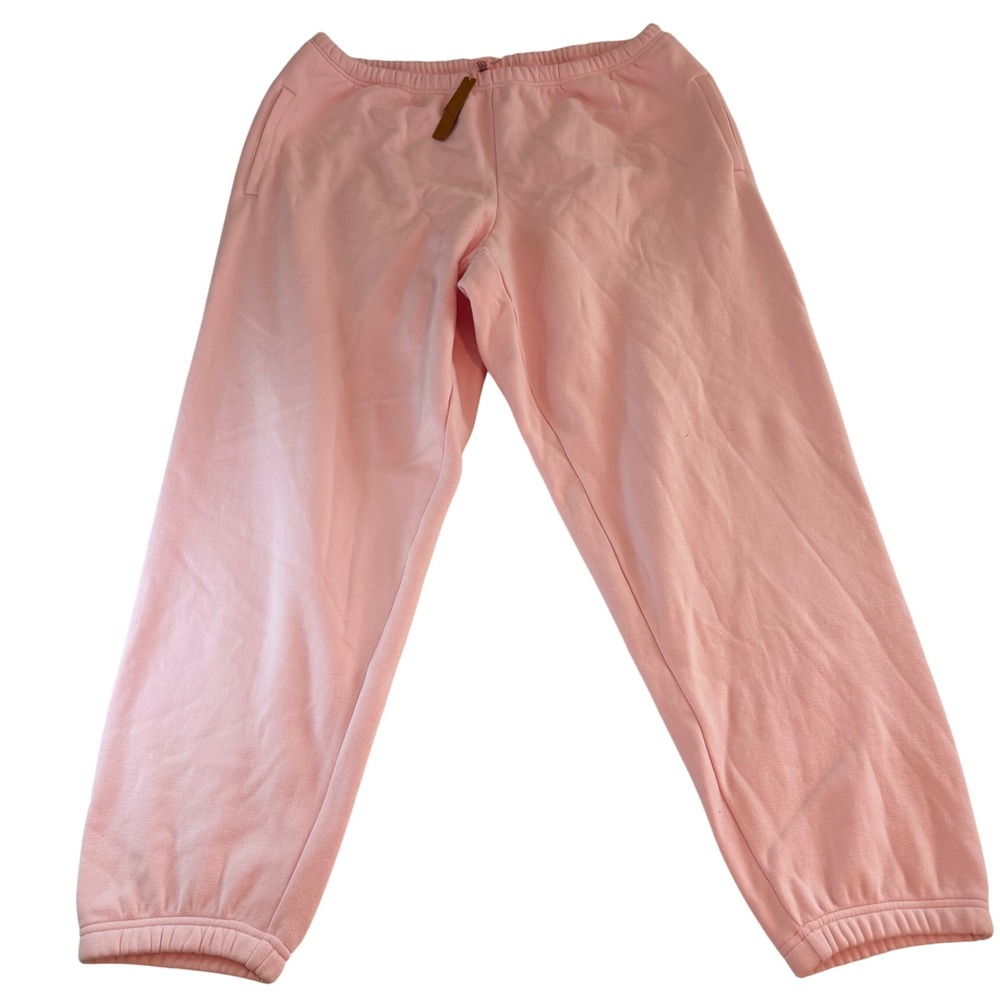 NWT SKIMS Cotton Fleece Classic Jogger Sweatpants Pink 3X Plus Size